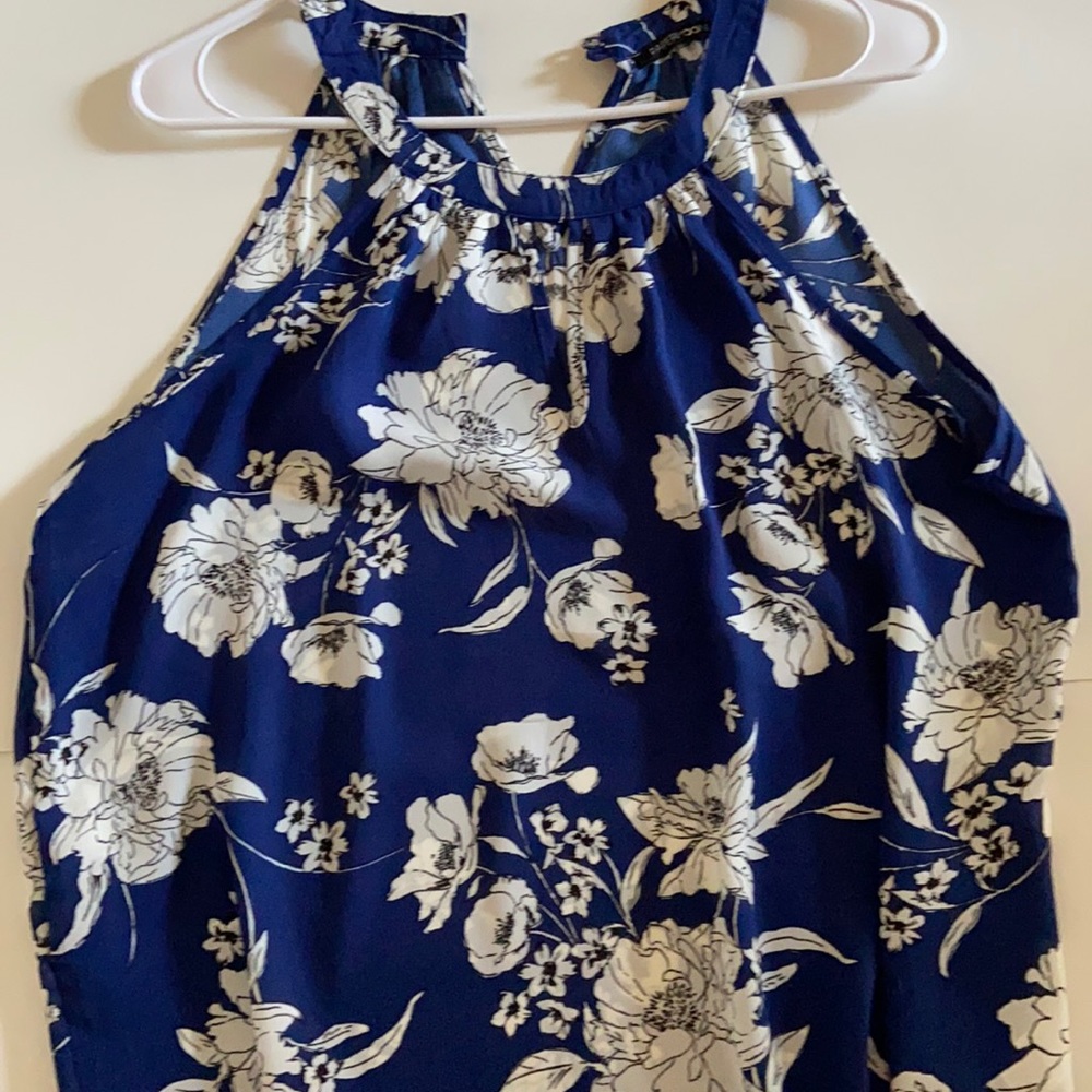 Cute blue and white summer top